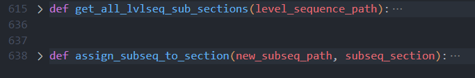 Fonctions Level Sequence